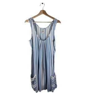 L’Agence Blue Stripe Tank Dress Size Small